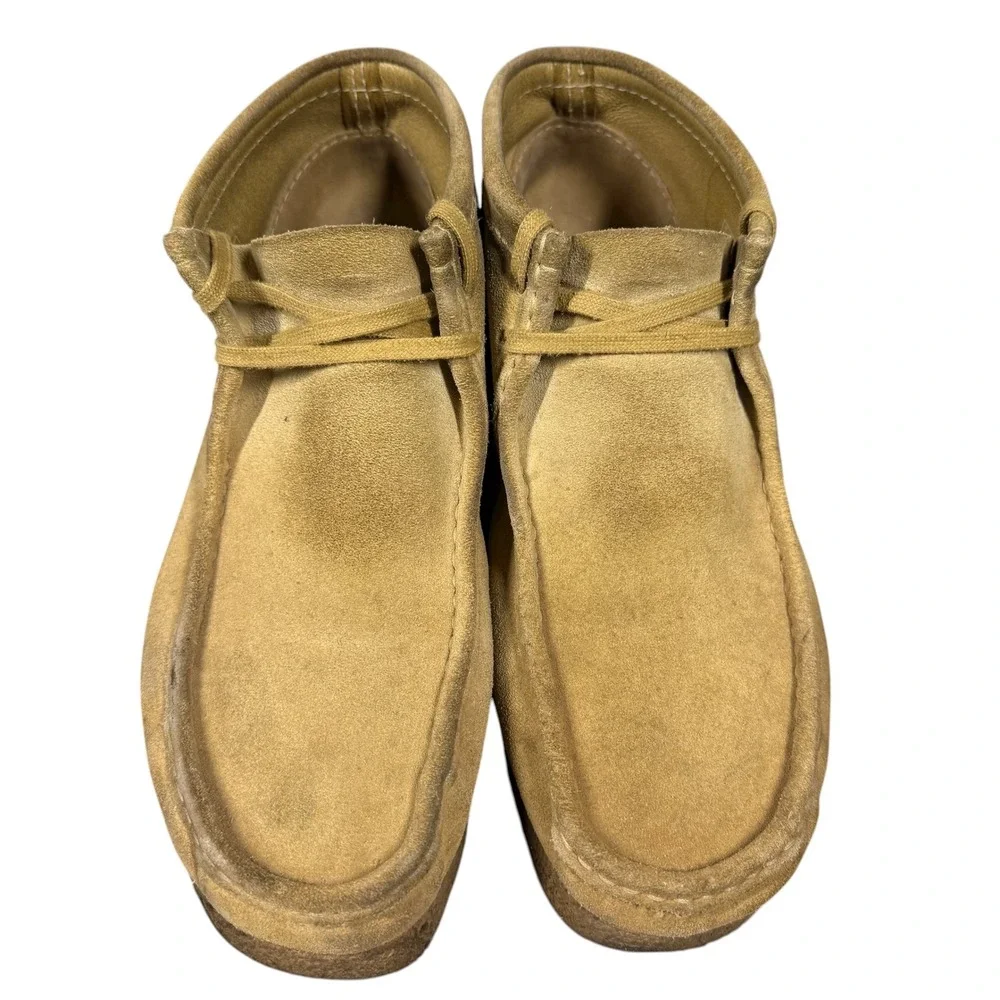 Clarks Originals Wallabee Shoes Men 13 Maple Suede Moc Toe Crepe Sole Chukka